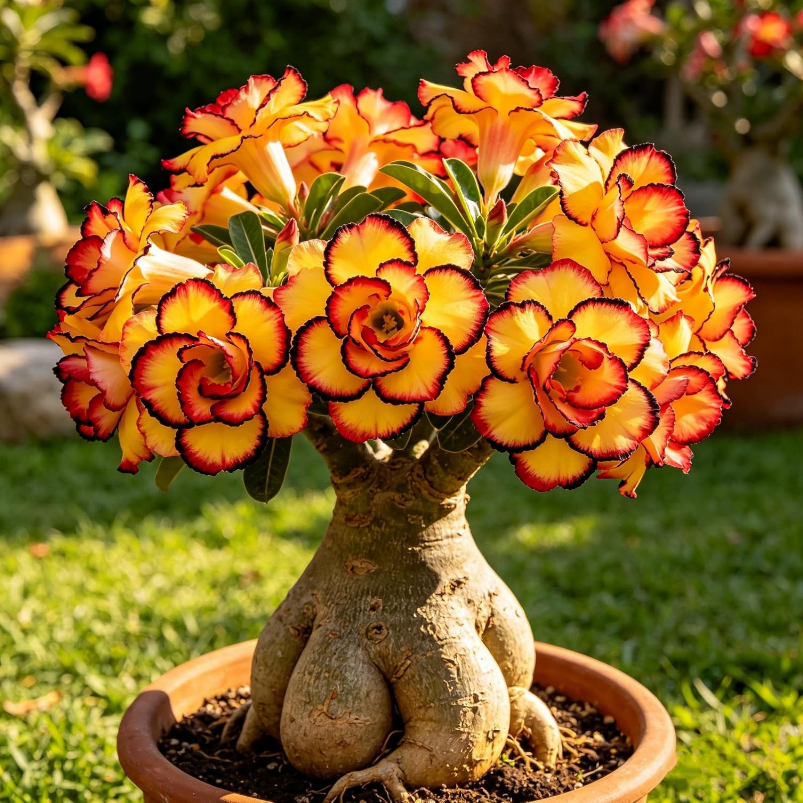 81kzn+0VESL._AC_SL1500_ Desert Rose Seed - Adenium Obesum Seeds - Desert Rose Flowering Succulent Caudex Plant - Bonsai Indoor Exotic - Image 1