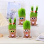 MR GRASSHEAD - Grass Head Doll Plant,Creative ornaments(no glass bottle) - Image 2