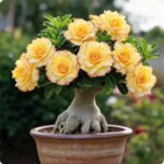 Desert Rose Plant - Adenium Desert Rose Caudex - Rare Color Blooms, Eye-Catching Flowers
